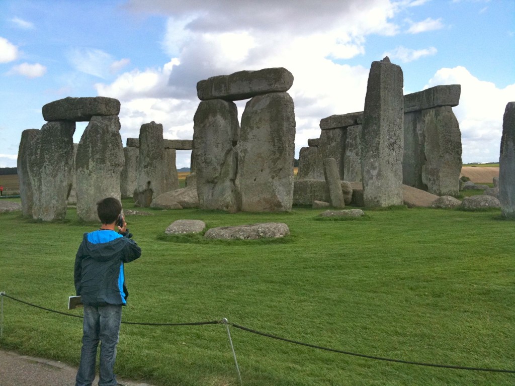 Jordan looking at Stonehenge